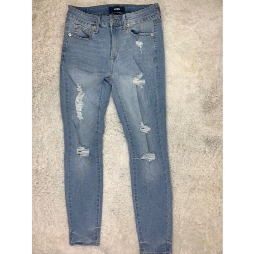 Aero Size 6 Womens Jean Jegging High Rise Stretch Light Wash